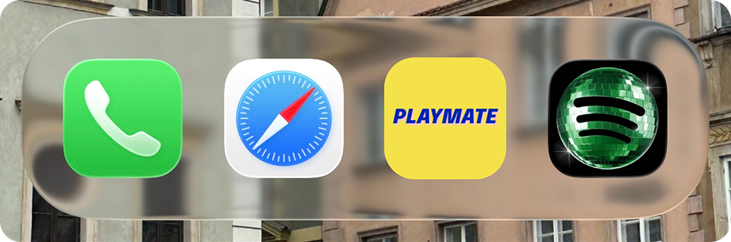 Playmate icon in iOS dock