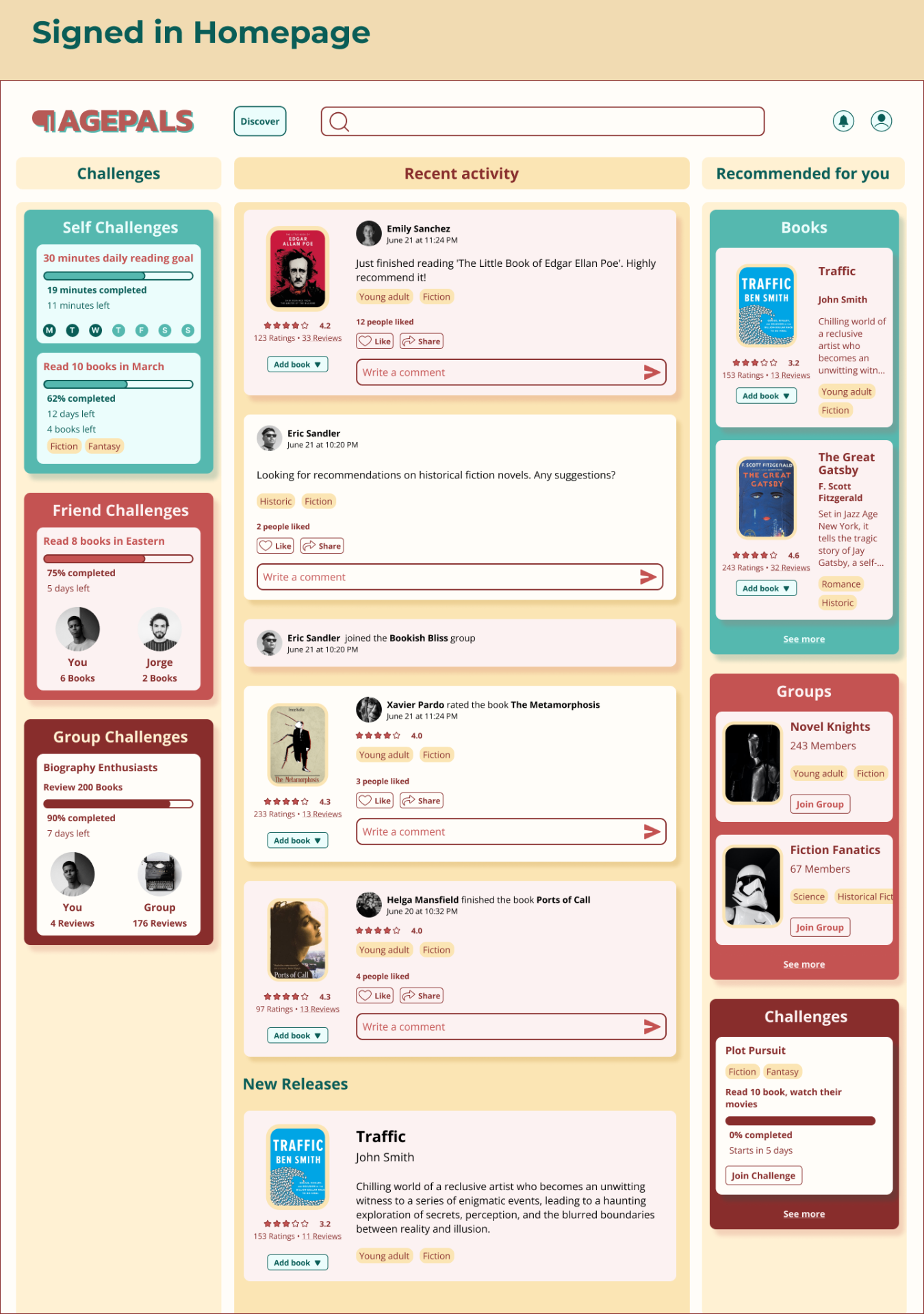 PagePals — Book information page