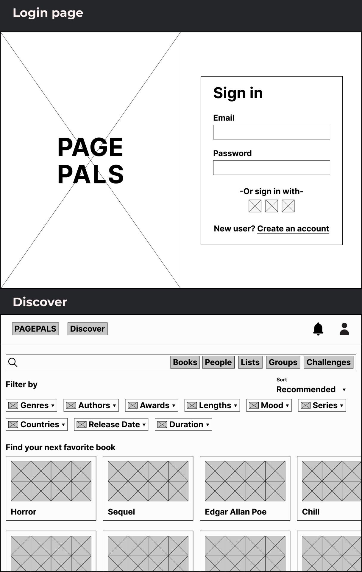 PagePals — Book information page