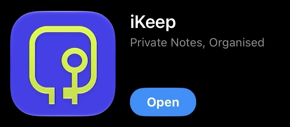 iKeep on the App Store