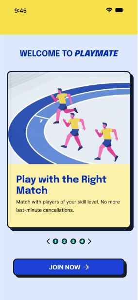 PlayMate — Play with the right match