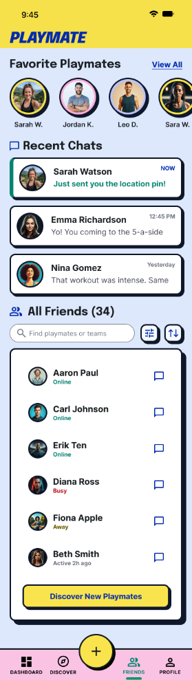 PlayMate — Friends and chats