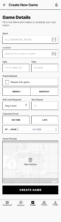 PlayMate low-fidelity wireframe 6