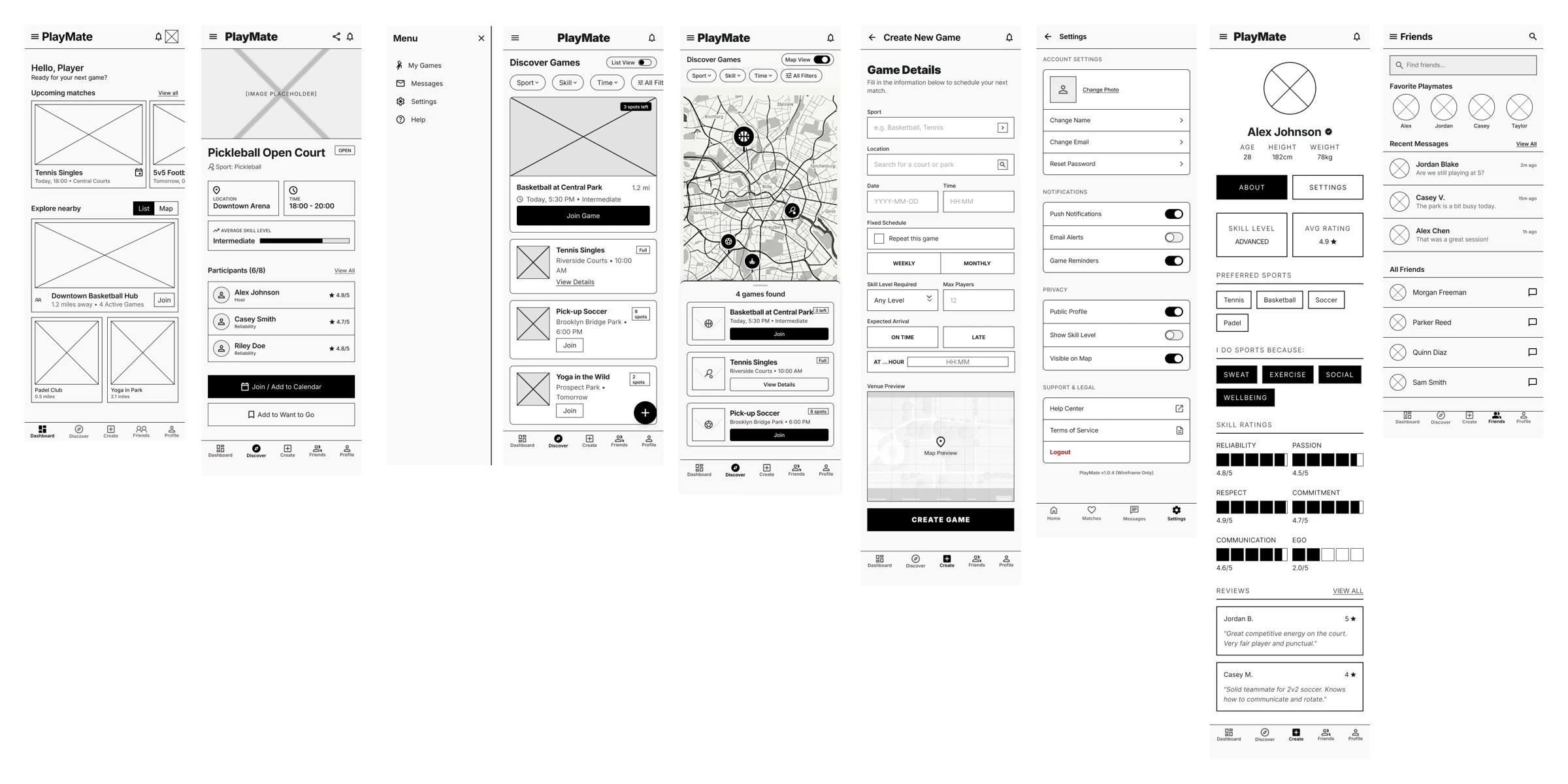 My grey wireframes board