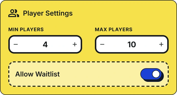Player settings