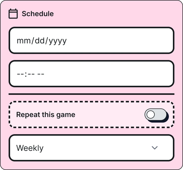 Schedule